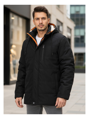 Мъжко зимно яке с качулка