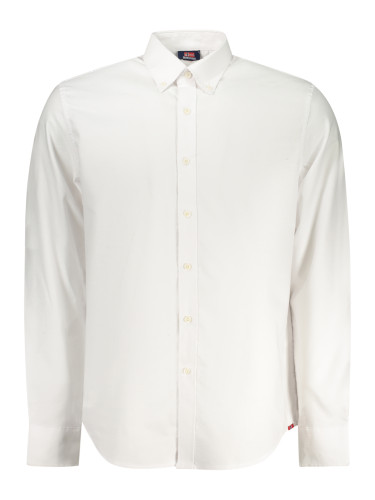 Бяла мъжка риза с дълъг ръкав