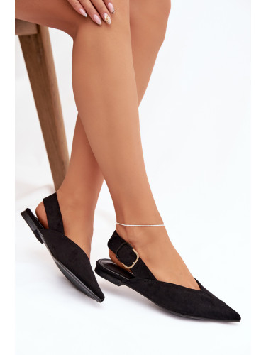 Boto Дамски балерини с катарама Черни Tanelia