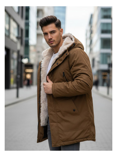 Мъжка зимна парка с качулка