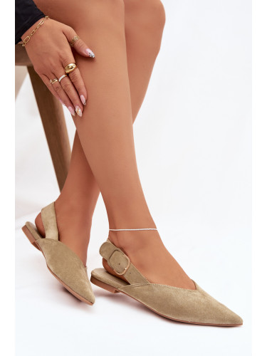 Boto Дамски балерини с клипс Зелені Tanelia