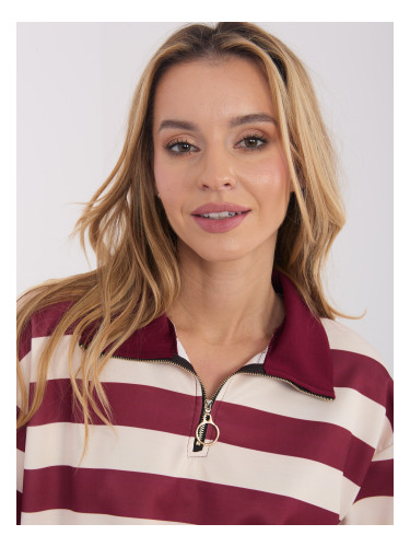 Раирана блуза с цип