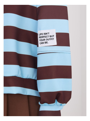 Дамски раиран суитшърт