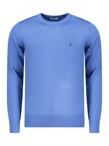 Син мъжки пуловер COVERI MOVING