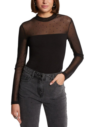 Черен боди с дълъг ръкав Morgan De Toi