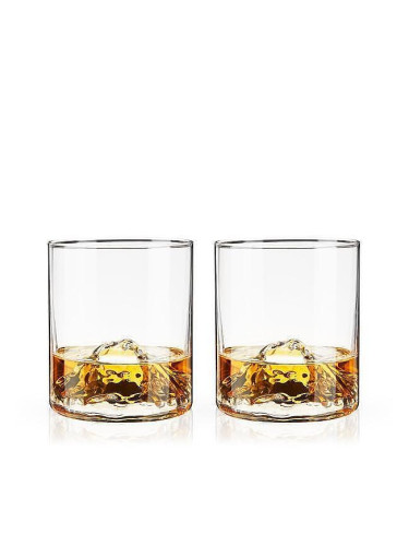 Комплект от 2 бр. чаши за уиски VISKI MOUNTAIN кристални - 266 мл