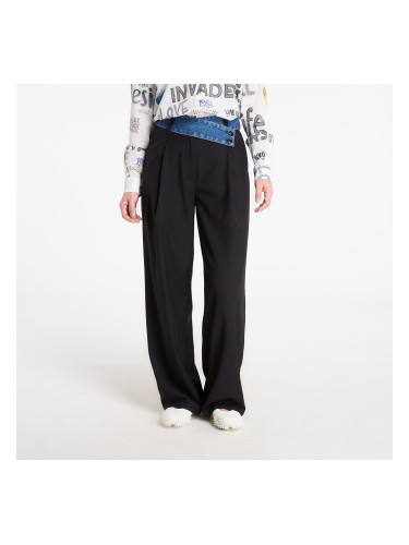 Панталони Desigual Tailored Pants Combined Black M
