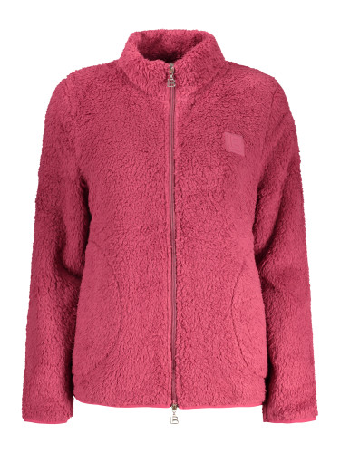 Розов полар суитшърт с цип