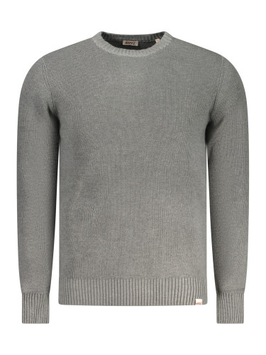 Мъжки сив едноцветен пуловер