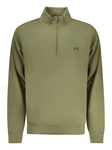 Мъжки маслиненозелен суитшърт с цип