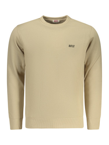 Бежов мъжки пуловер с обикновен дизайн