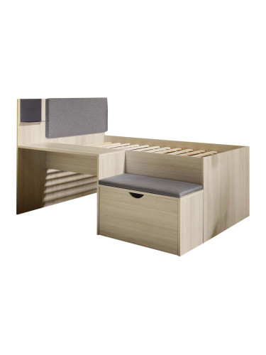 СВЕТЛО ДЪРВЕСНО ДЕТСКО ЛЕГЛО ТИПИНО ЗА МАТРАК 90/200 СМ