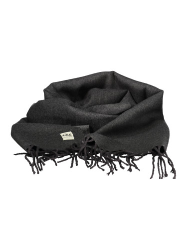 Тъмносив шал с пискюли