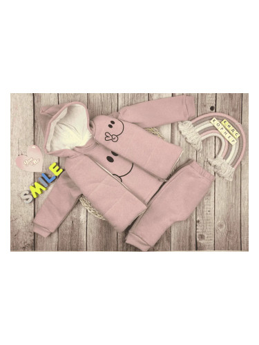 Бебешки комплект за  момиче SMILE пепел от рози