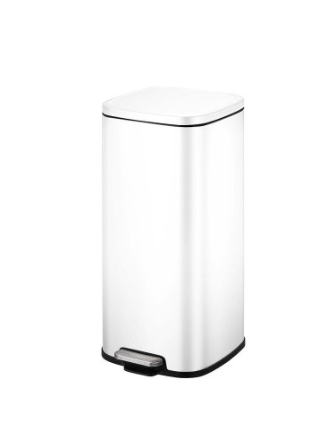 Кош за отпадъци EKO STELLA с педал (30 л) - бял