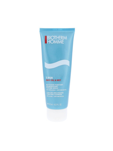 Biotherm Homme T-PUR Anti Oil & Shine Почистващ гел за мъже 125 ml
