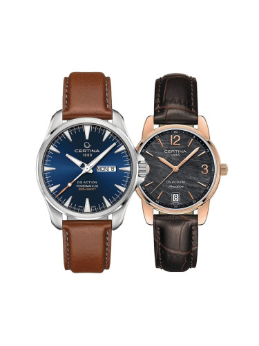 Комплект часовници за двойки Certina DS Action DS Podium C032.430.16.041.00-C034.210.36.127.00