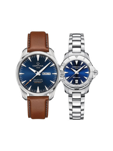Комплект часовници за двойки Certina DS Action C032.430.16.041.00-C032.051.16.296.00C032.430.16.041.00-C032.951.11.041.00