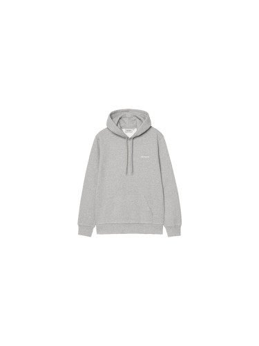 Carhartt WIP Hooded Script Embroidery Sweat Grey Мъже - Суитшърти и блузи с качулка Carhartt WIP - Сив - I035392_00D_XX-L - Size: L