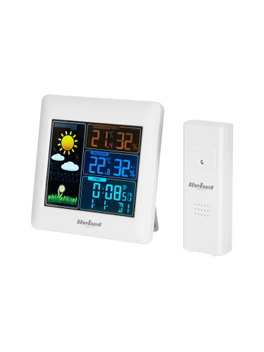 Метеостанция URZ3498, с термометър, хигрометър, URZ3498, Rebel