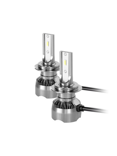 Комплект LED крушки H7, за фарове, 9~30VDC, 2x25W, 4LED, 6000K, ZAR0534