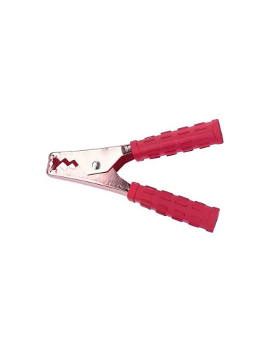 Щипкa крокодил, за акумулатор, 95mm, 200A, гумирана изолация, червена