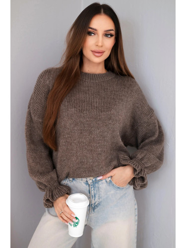 Дамски пуловер Kesi с мохер и вълна