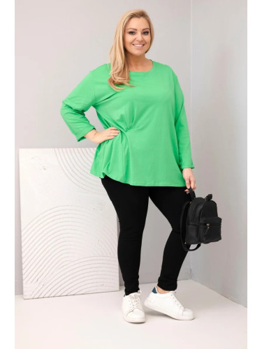 Дамска блуза с големи размери и дълъг ръкав