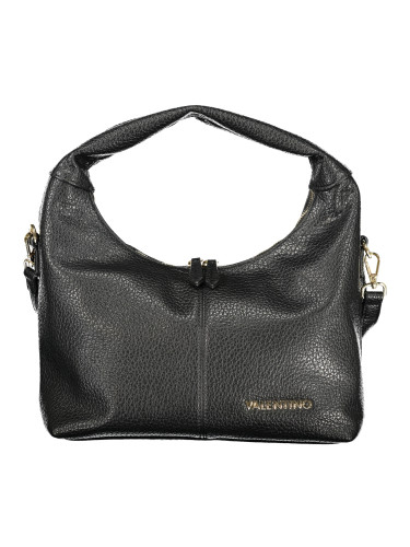 Черна кожена чанта през рамо