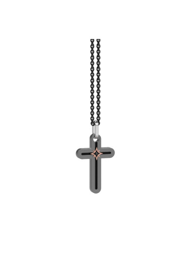 Мъжко колие с диамант Zancan ETC130R-N