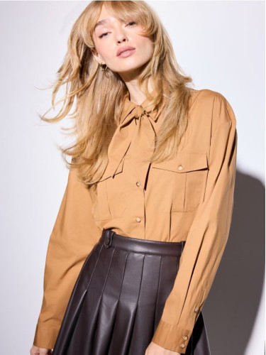 Mohito - Риза с връзка - бежово