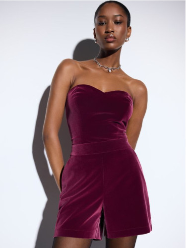 Mohito - Велурен топ - кестеняво