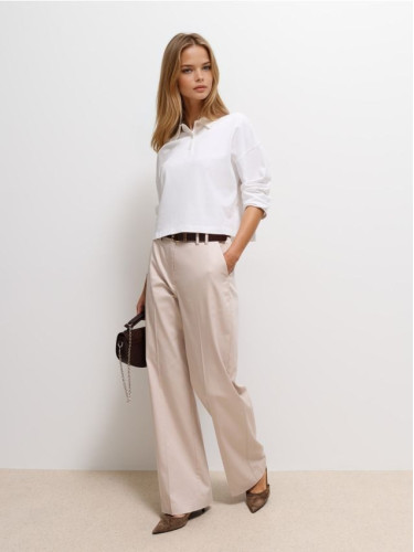 Mohito - Панталон wide leg - бежово