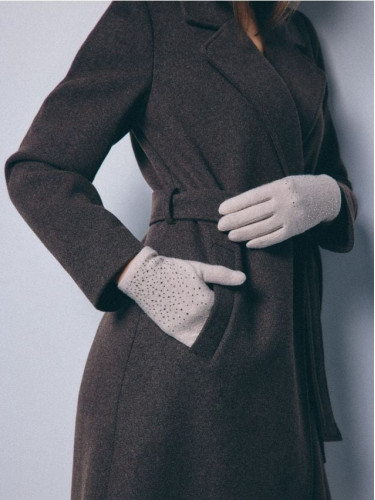 Mohito - Ръкавици със съдържание на вълна - бежово