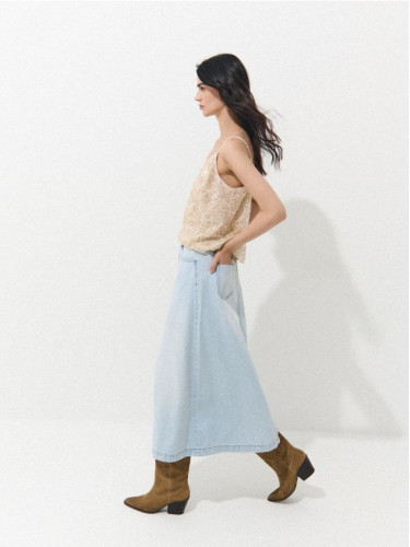 Mohito - Дънкова миди пола - син