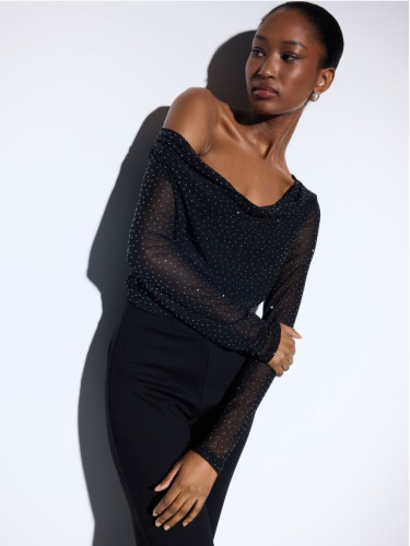 Mohito - Блуза с декоративни акценти - черен