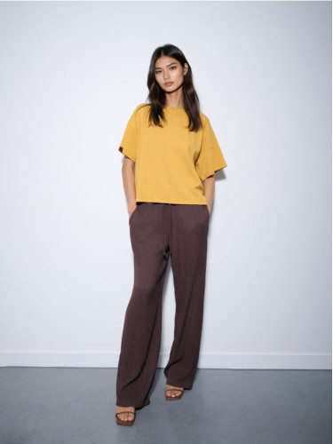 Mohito - Тениска BASIC - горчичено