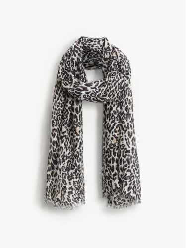 Mohito - Шалче тип връзка с леопардов десен - цветен