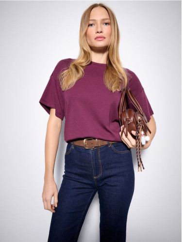 Mohito - Тениска BASIC - кларет