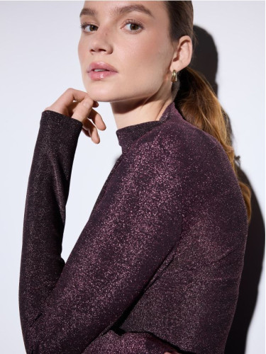 Mohito - Топ с метална нишка - кестеняво