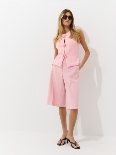 Mohito - Панталон тип culotte - пастелно розово