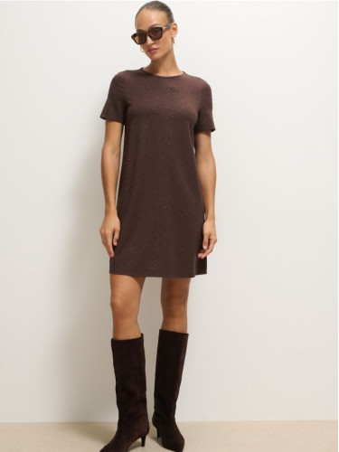 Mohito - Мини рокля - тъмно кафяво