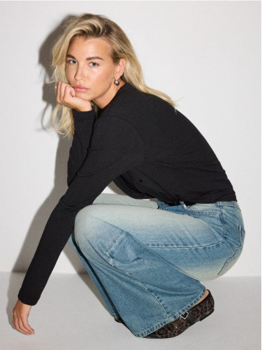 Mohito - Дънки с широк крачол - нави