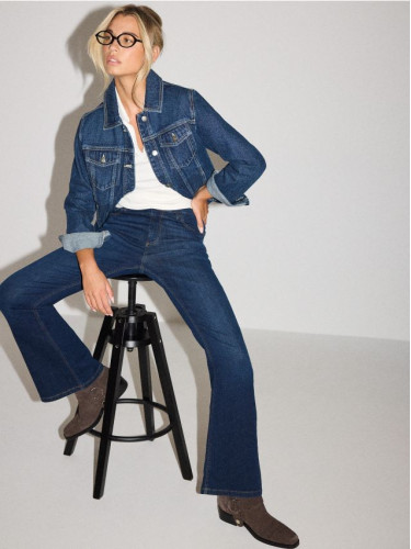 Mohito - Разкроени дънки regular - нави