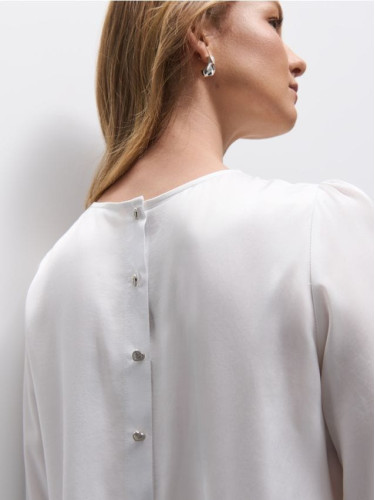 Mohito - Блуза от вискоза - кремaво
