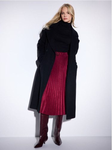 Mohito - Плисирана миди пола - кестеняво