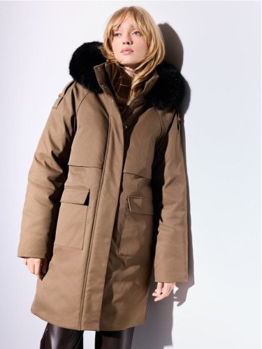 Mohito - Яке тип парка с качулка - кафяво