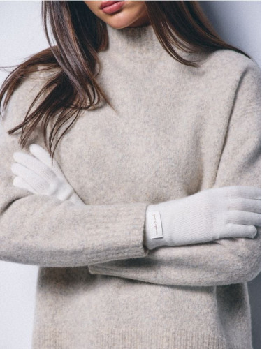 Mohito - Ръкавици със съдържание на вълна - кремaво