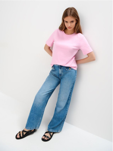 Mohito - Памучна тениска - пастелно розово