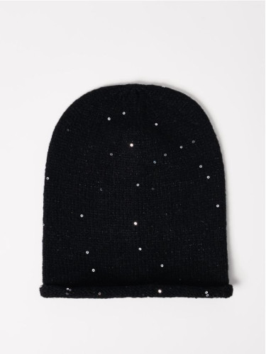 Mohito - Шапка beanie с пайети - черен
